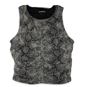 Wearever Snakeskin Crop Top Size M